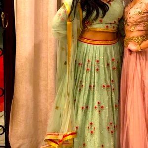 Pretty green lehenga
